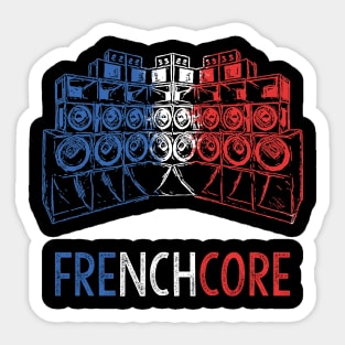 Hardcore Frenchcore Bass Soundsystem Sticker